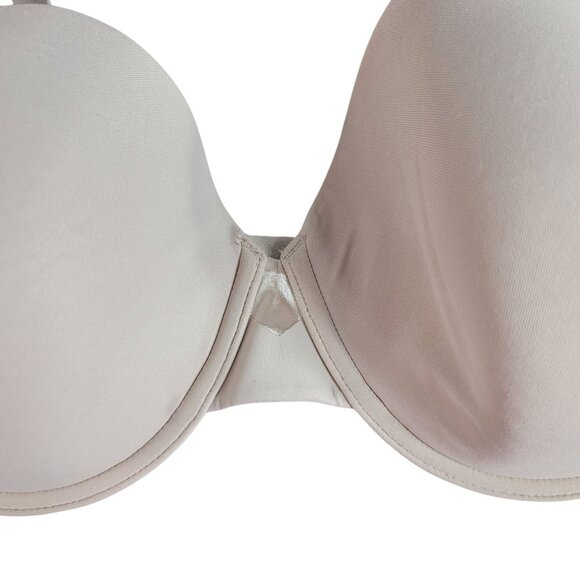 Olga No Side Effects Contour Underwire Bra Tan Nude 40C Adj Seamless Cup Molded - Picture 4 of 11